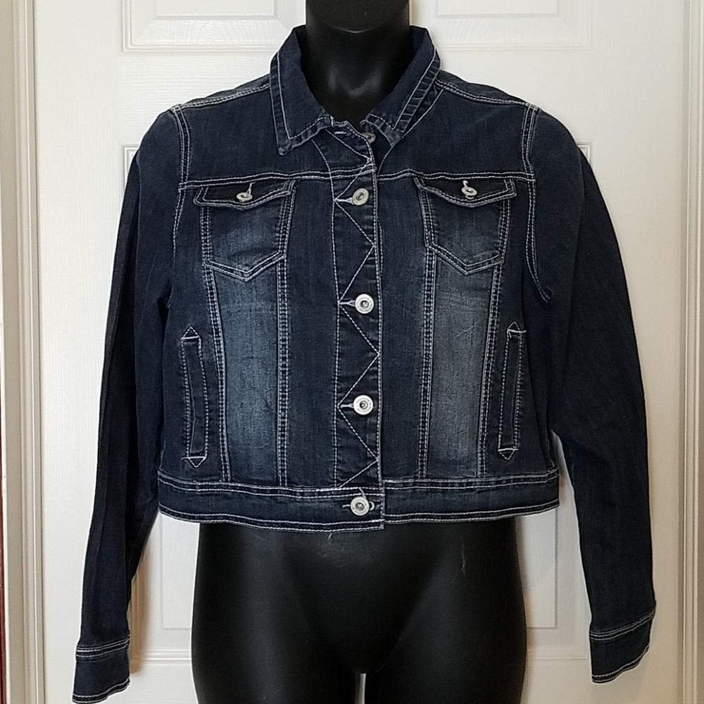 Hand stitched Horse Jean Jacket